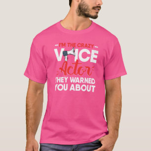 Camiseta Voz Ator de Voz sobre Voz de Talento Atuante de At