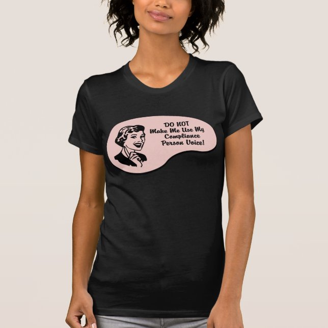 Camiseta Voz da pessoa da conformidade (Frente)
