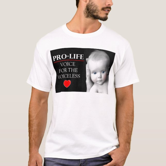 Camiseta Voz da Pro-Vida para o áfono (Frente)