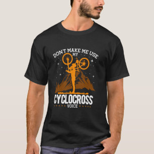 Camiseta Voz do Ciclocross, Ciclismo BMX e Ciclista, Bicicl