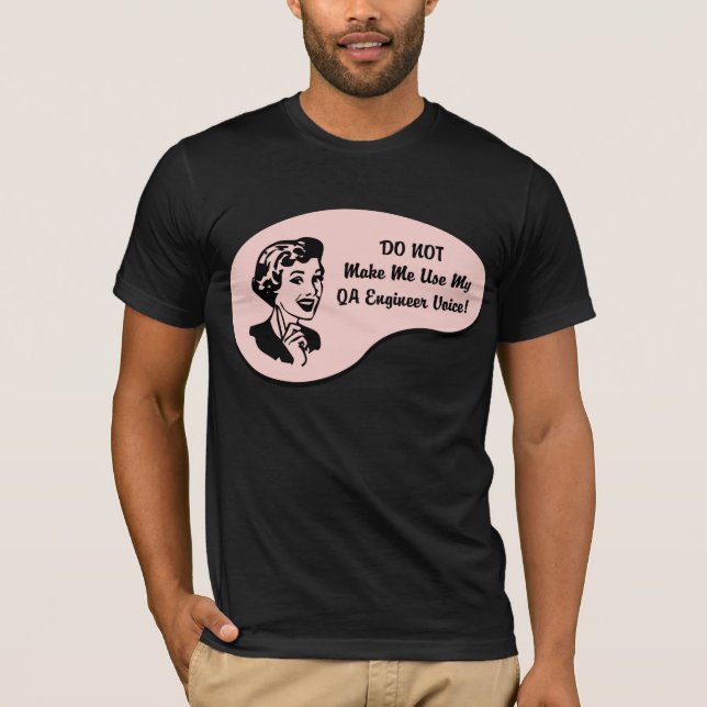 Camiseta Voz do engenheiro do QA (Frente)