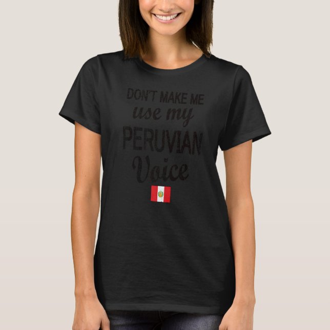 Camiseta Voz Peruana Sinaliza Raízes Peruanas (Frente)