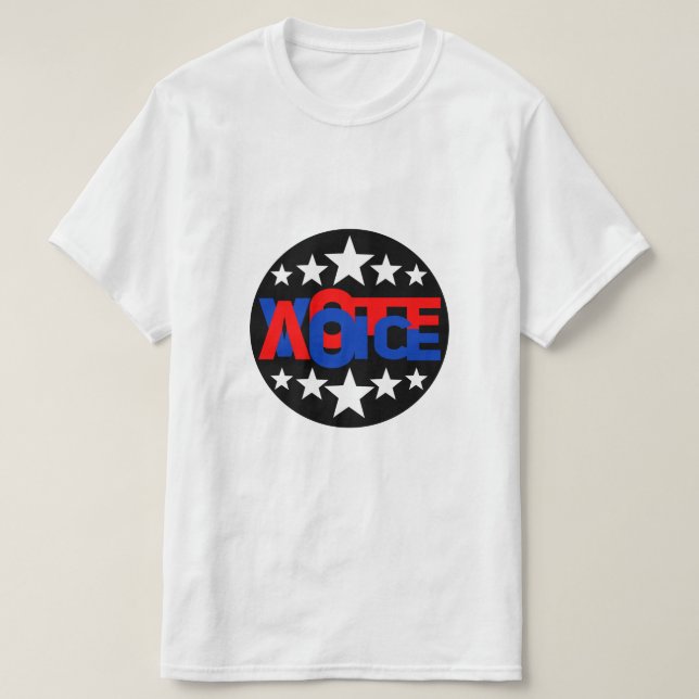 Camiseta Voz Sua Escolha: Faça seu voto contar em 2024 (Frente do Design)