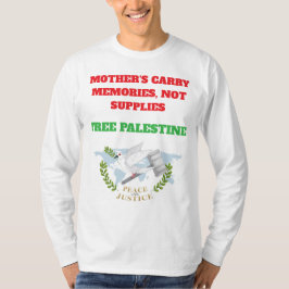 Camiseta Vozes da Palestina - Crimes Humanitários para Just