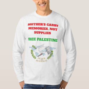 Camiseta Vozes da Palestina - Crimes Humanitários para Just