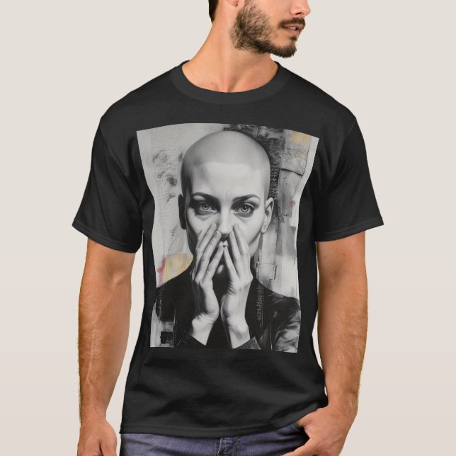 Camiseta Vozes Inouvidas - Mensagem Poderosa, Social (Frente)