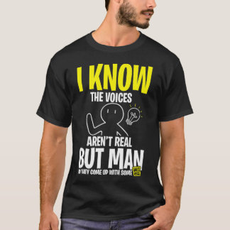 Camiseta Vozes Na Minha Cabeça, Ideias Introduzidas Engraça