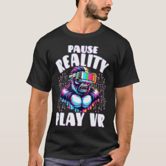 Camiseta Vr Gamer Vr Player Virtual Reality Vr Game Video G