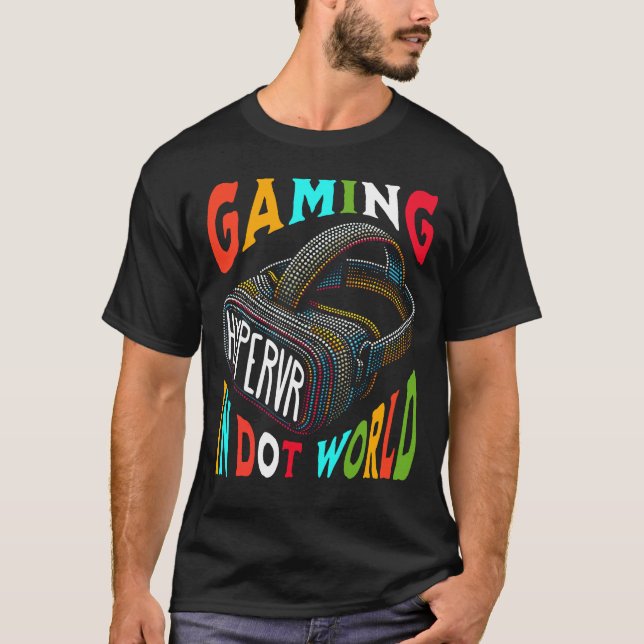Camiseta VR Gaming Dot World Realidade Hyper Virtual (Frente)