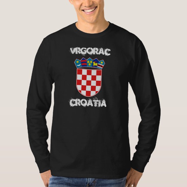 Camiseta Vrgorac, Croácia com casaco de armas (Frente)