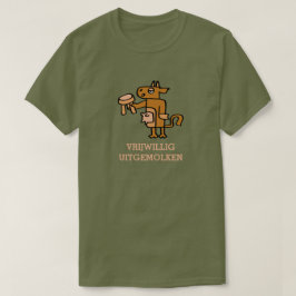 Camiseta vrijwilig uitgemolken t shirt