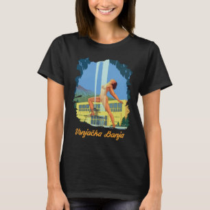 Camiseta Vrnjacka Banja Sérvia Spa Azul Viagem