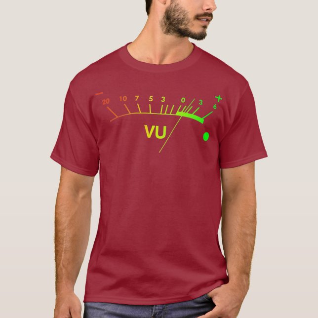 Camiseta VU Meter dB DJ T-Shirt (Frente)