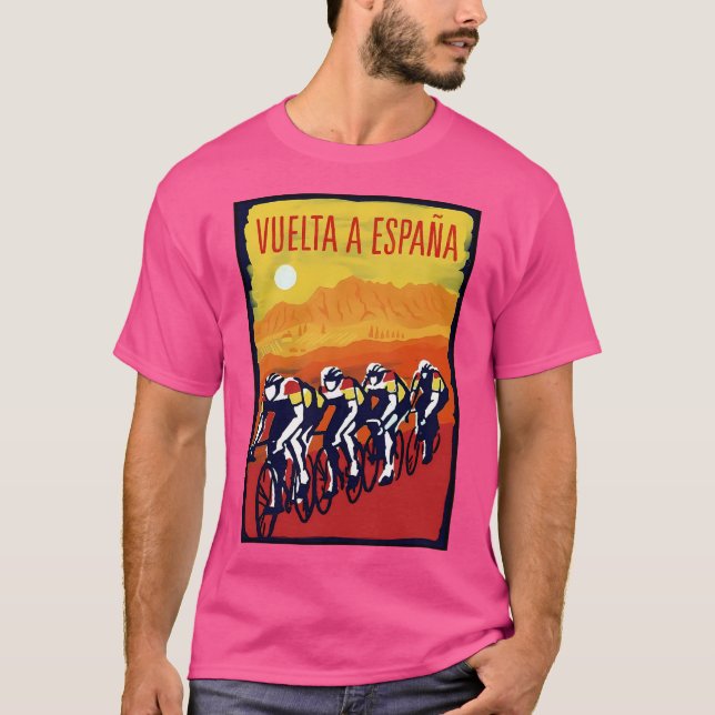 Camiseta Vuelta A Espana Vintage Impressão (Frente)