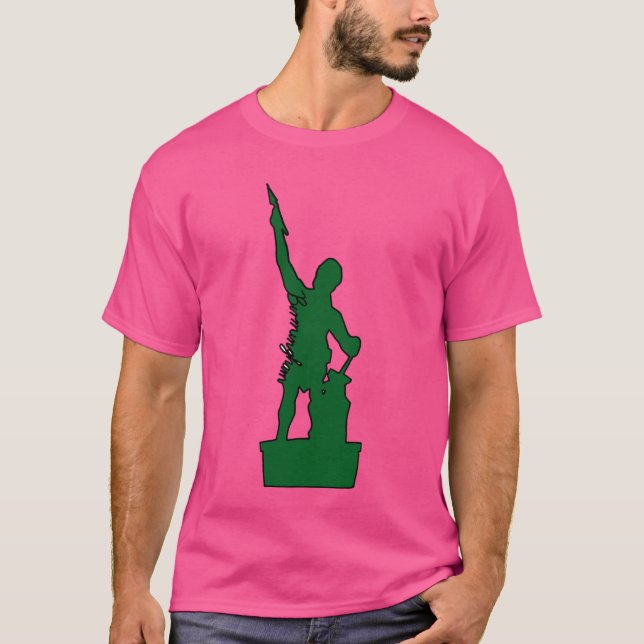 Camiseta Vulcan Birmingham Alabama Green (Frente)