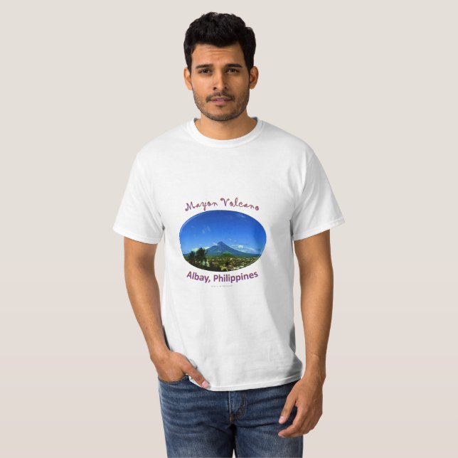 Camiseta Vulcão de Mayon, Albay Filipinas (Frente Completa)