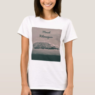 Camiseta Vulcão de neve Mount Kilimanjaro na Tanzânia Áf