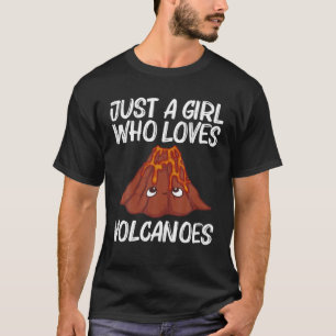 Camiseta Vulcão Gelado Para Miúdas Vulcanólogas Vulcâni