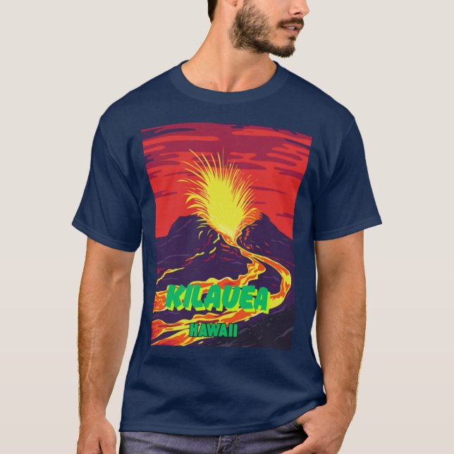 Camiseta Vulcão Kilauea (Frente)