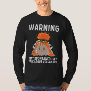 Camiseta Vulcão legal Para Homens Mulheres Lava Magma Erupç