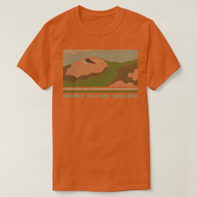 Camiseta Vulcão Nacional Monumento Natural Da Cratera Sunse (Frente do Design)