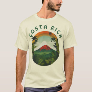 Camiseta Vulcão Personalizado da Costa Rica