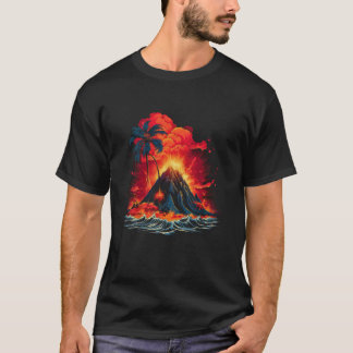 Camiseta Vulcões de Fogo Volcano Geologia que Erupção de Vo