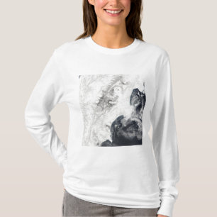 Camiseta Vulcões na península de Kamchatka central