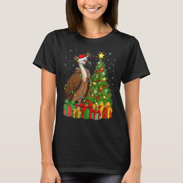 Camiseta Vulture Bird   Xmas Holiday Santa Vulture Christma (Frente)