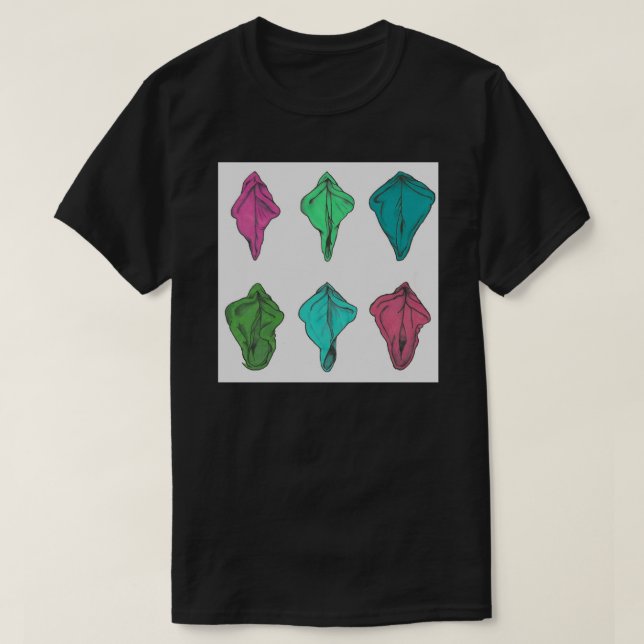 Camiseta Vulvas Art Print (Frente do Design)