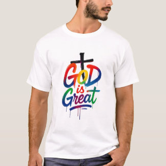 Camiseta Vushii Deus é Grande Gráfico