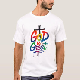 Camiseta Vushii God is Great Graphic 