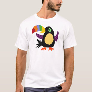 Camiseta VW arte engraçada do primitivo do pássaro de
