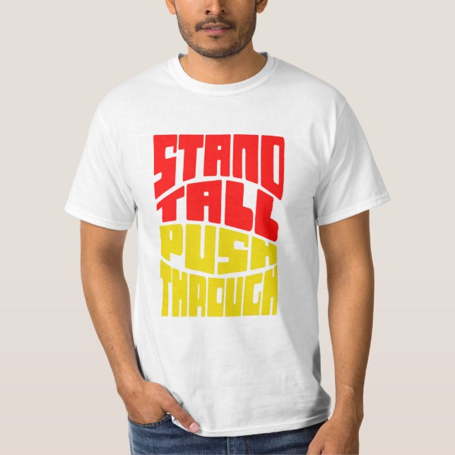 Camiseta VybeWear Empurre para frente (Frente)