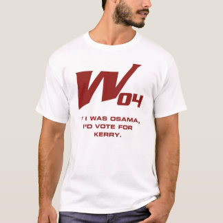 Camiseta w04 - Osama votaria para o Kerry