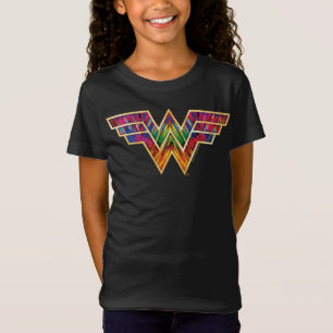 Camiseta W84  Logotipo de caleidoscópio para mulheres mara