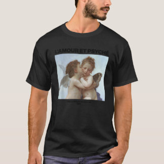 Camiseta W A Bouguereau L Amour et Psych O primeiro beijo T
