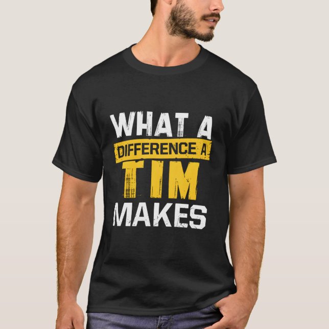 Camiseta W A Diferença A Tim Faz Nome Tim (Frente)