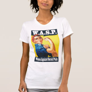 Camiseta W.A.S.P. - Mulheres contra Sarah Palin