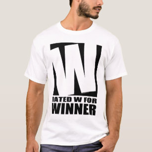 Camiseta W avaliado para o vencedor