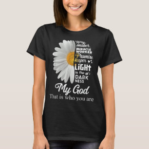 Camiseta W Ay Maker Mir Acle Trabalhador de Promessas Manej