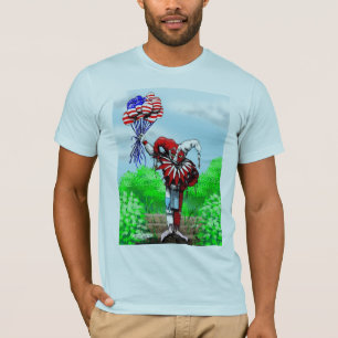 Camiseta w-balões do bobo da corte