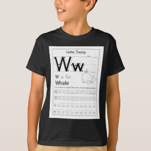 Camiseta W é para a baleia