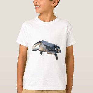 Camiseta W é para o macaco-aranha branco