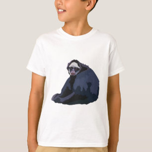 Camiseta W é para o macaco-aranha branco