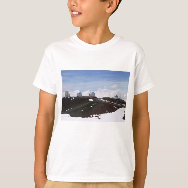 Camiseta W.M. Obervatório de Keck em Mauna Kea, Havaí (Frente)