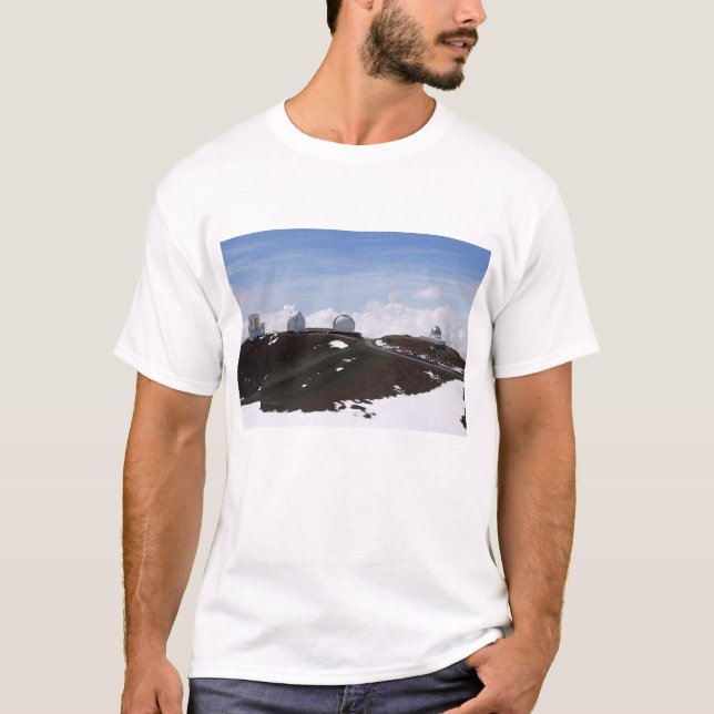 Camiseta W.M. Obervatório de Keck em Mauna Kea, Havaí (Frente)