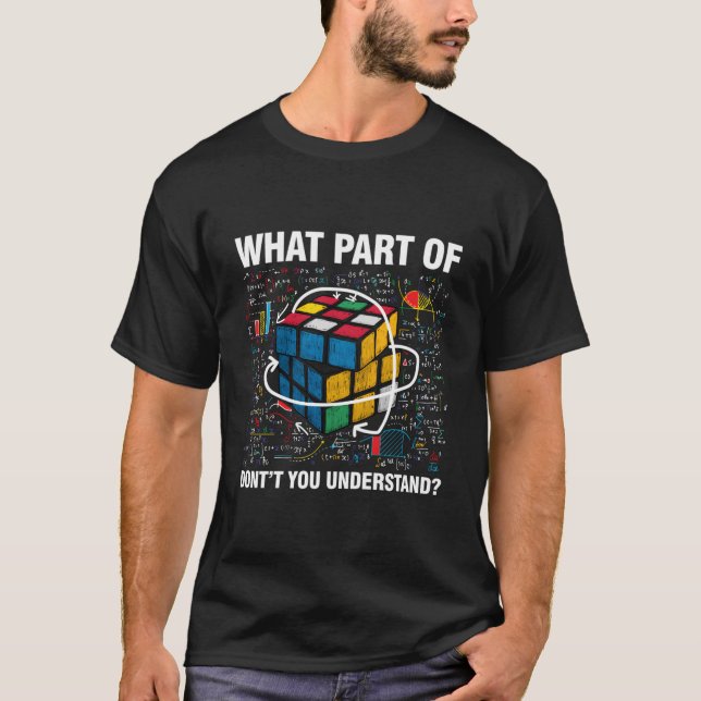 Camiseta W P Of Don'T You Understand Speed Cubing Math (Frente)