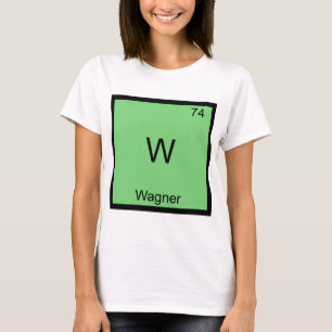 Camiseta W - T-shirt engraçado do símbolo do elemento da