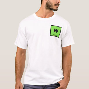 Camiseta W - Warwick Rhode Island Química Símbolo da Cidade